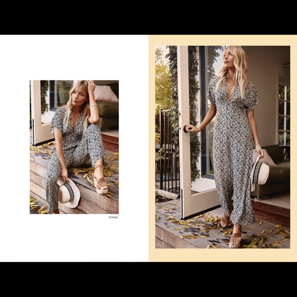 MaryAnn Floral Jumpsuit